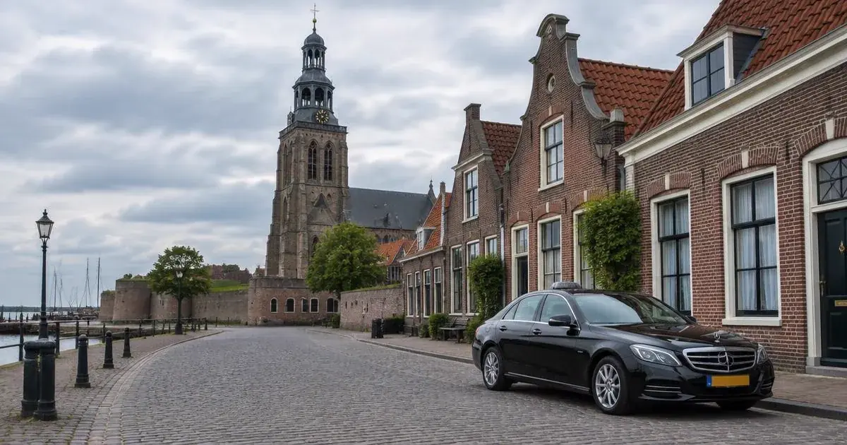 Taxi in Brielle in de historische vesting
