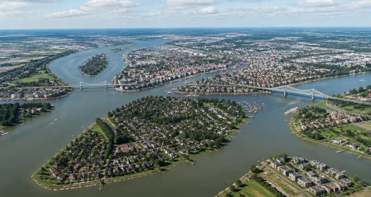 Taxivervoer in de gemeente Dordrecht met het eiland en de rivieren