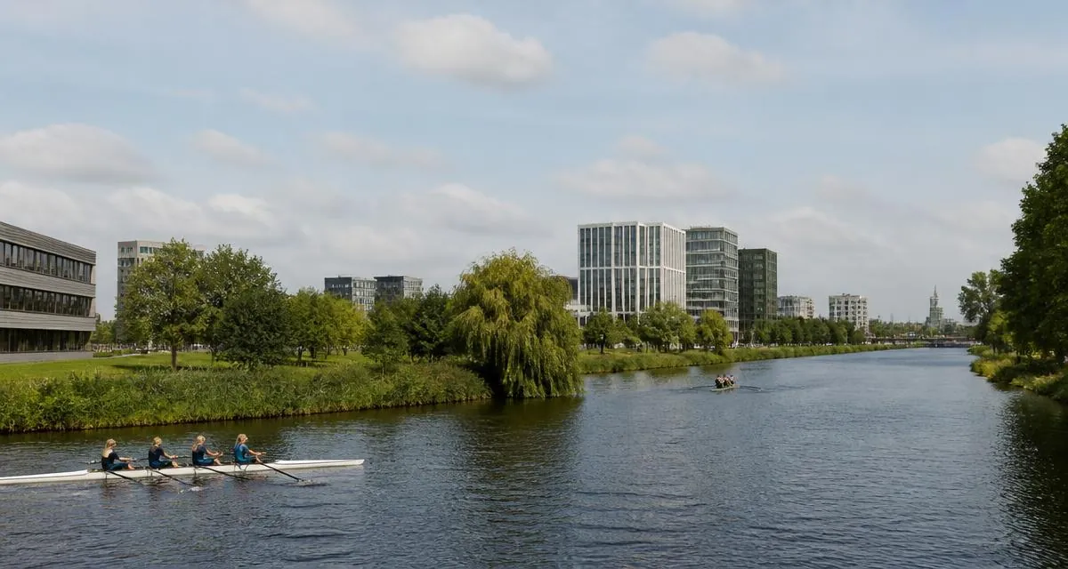 Taxivervoer in de gemeente Leiden met grachten en stadsranden