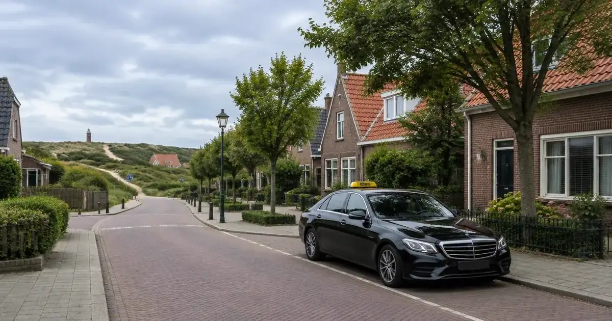 Taxi in Oostvoorne bij de duinen en het dorp