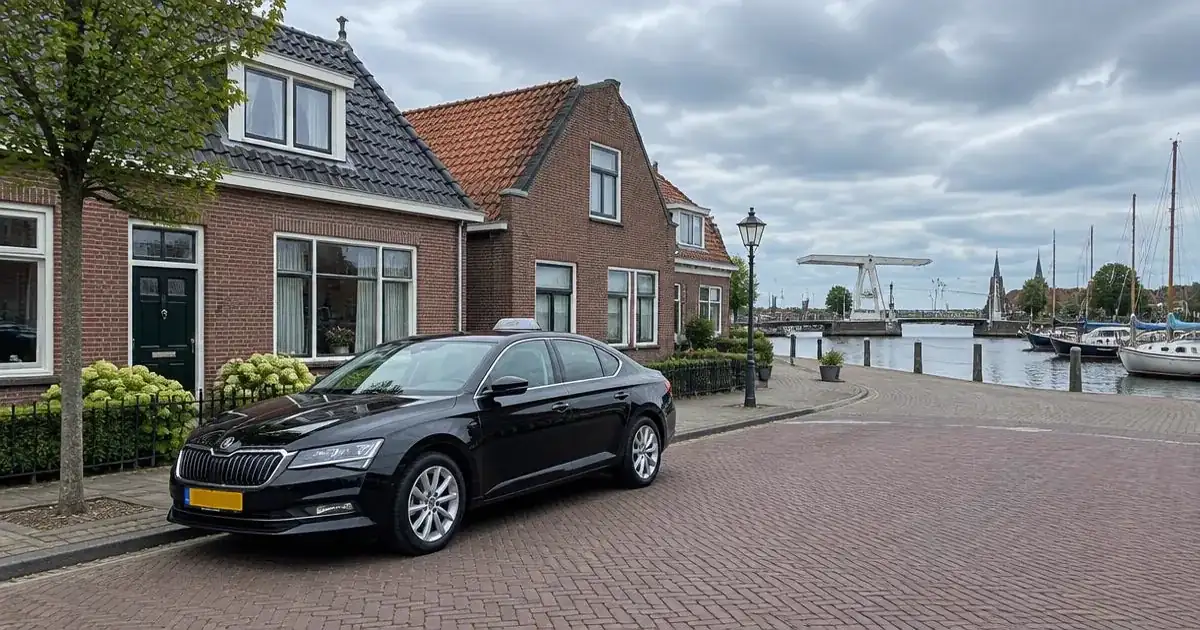 Taxi Puttershoek met vaste prijs Taxi in Puttershoek bij de haven met de brug