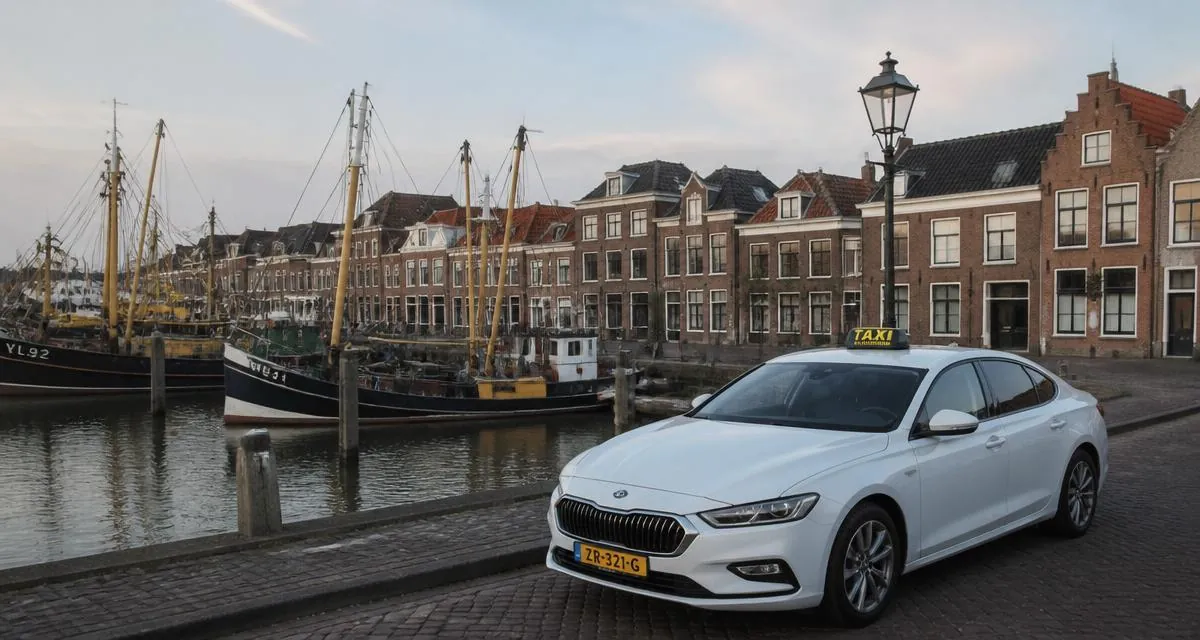 Taxi in Vlaardingen, South Holland, the Netherlands