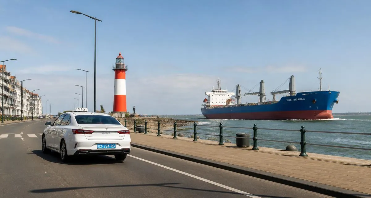 Taxi in Vlissingen op de boulevard aan de Westerschelde