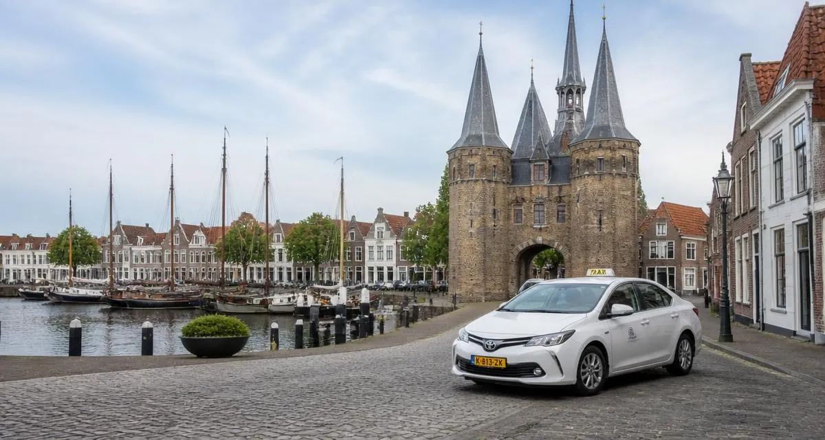 Taxi in Zierikzee bij de Nobelpoort