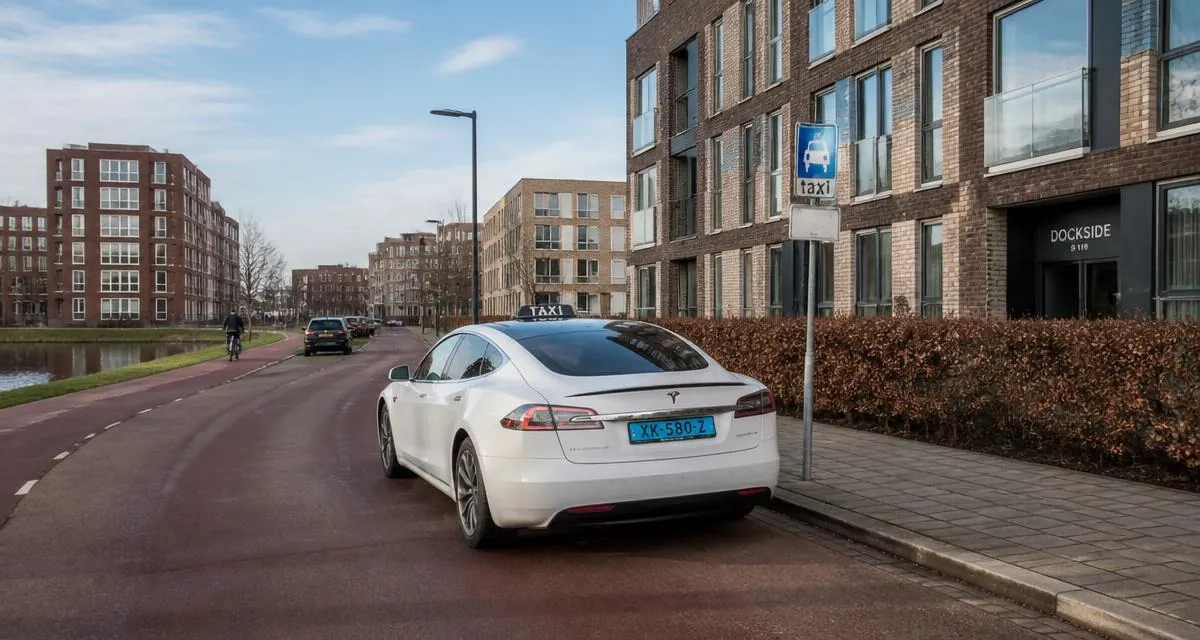 Taxi in Zoetermeer in een moderne woonwijk